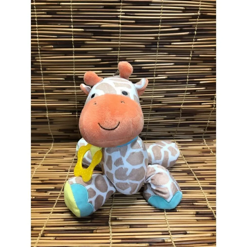 Carter's Giraffe Stuffed Plush Rattle Mirror